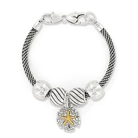 Sunset Cove Sand Dollar Charm Bracelet
