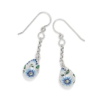 Sydney Daisy Drop French Wire Earrings