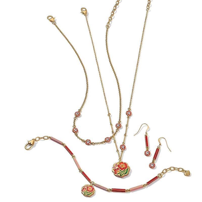 Sydney Poppy Drop French Wire Earrings