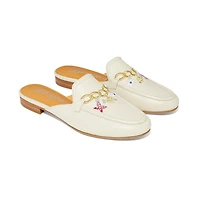 Sylvie Charm Embroidered Mules