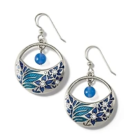Terra Blue French Wire Earrings
