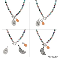 Token Charm Mix Gemstone Necklace