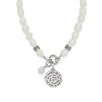 Token Charm Pearl Necklace