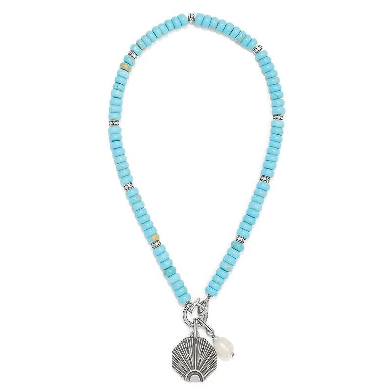 Token Charm Turquoise Necklace