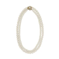 Trust Your Journey Double Pearl Necklace