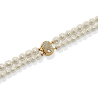 Trust Your Journey Double Pearl Necklace