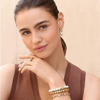 Trust Your Journey Double Pearl Rings