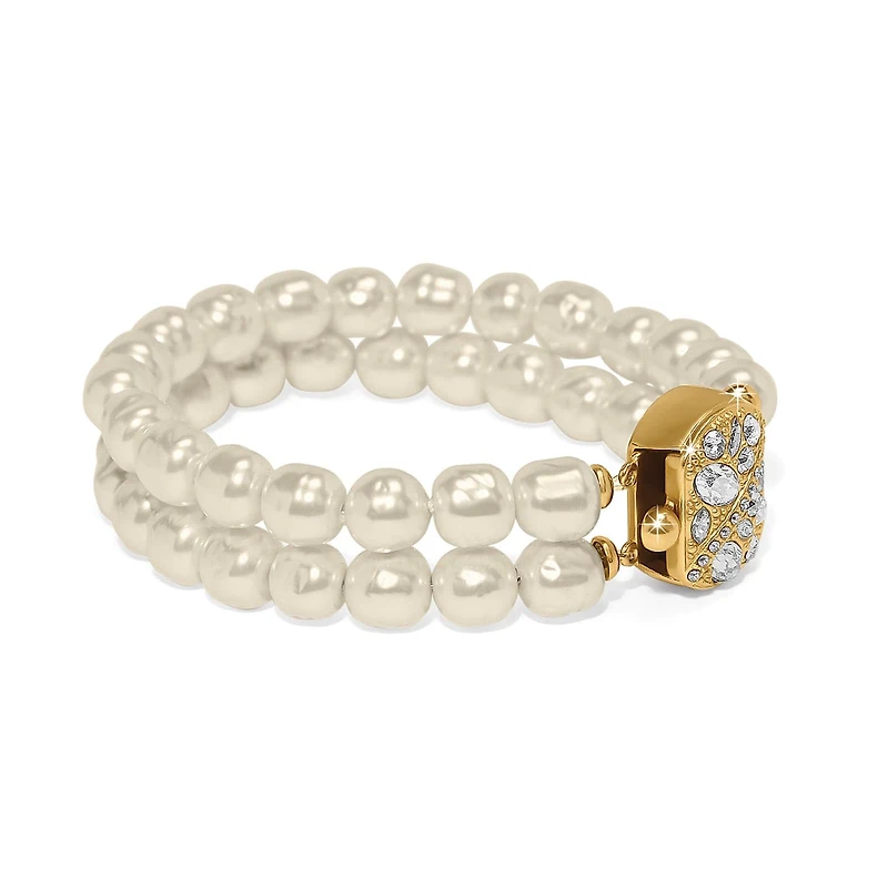 Trust Your Journey Double Pearl Stretch Bracelet