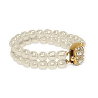 Trust Your Journey Double Pearl Stretch Bracelet
