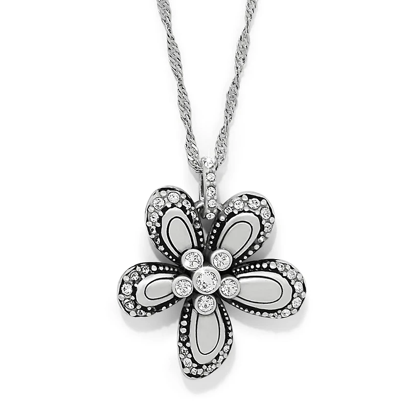 Trust Your Journey Flower Reversible Necklace