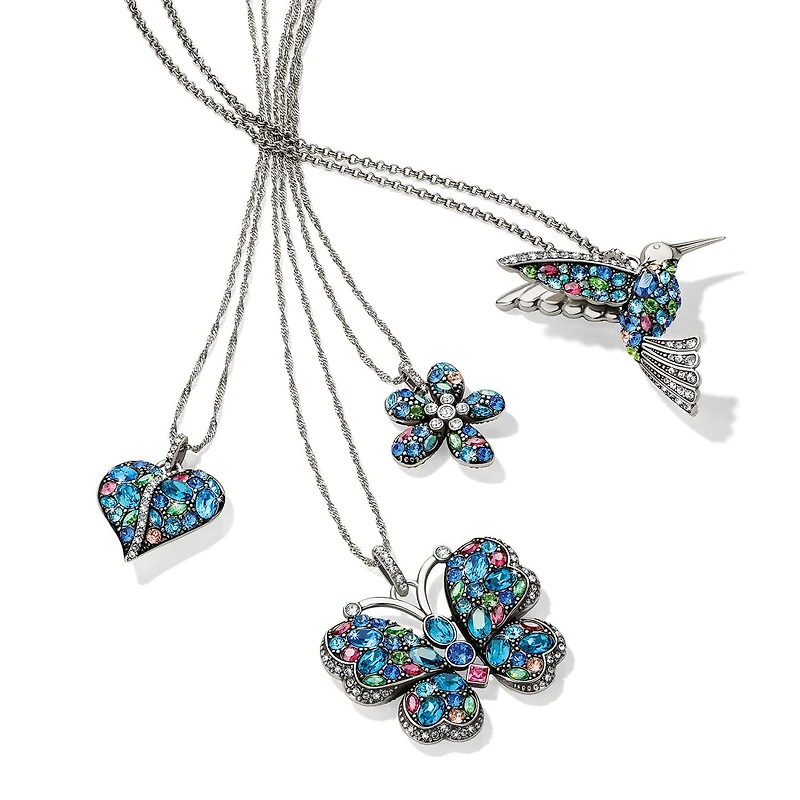 Trust Your Journey Flower Reversible Necklace