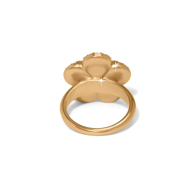 Trust Your Journey Golden Flower Ring