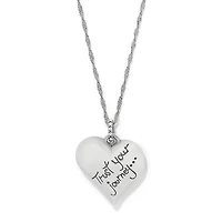 Trust Your Journey Heart Necklace