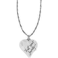 Trust Your Journey Heart Necklace