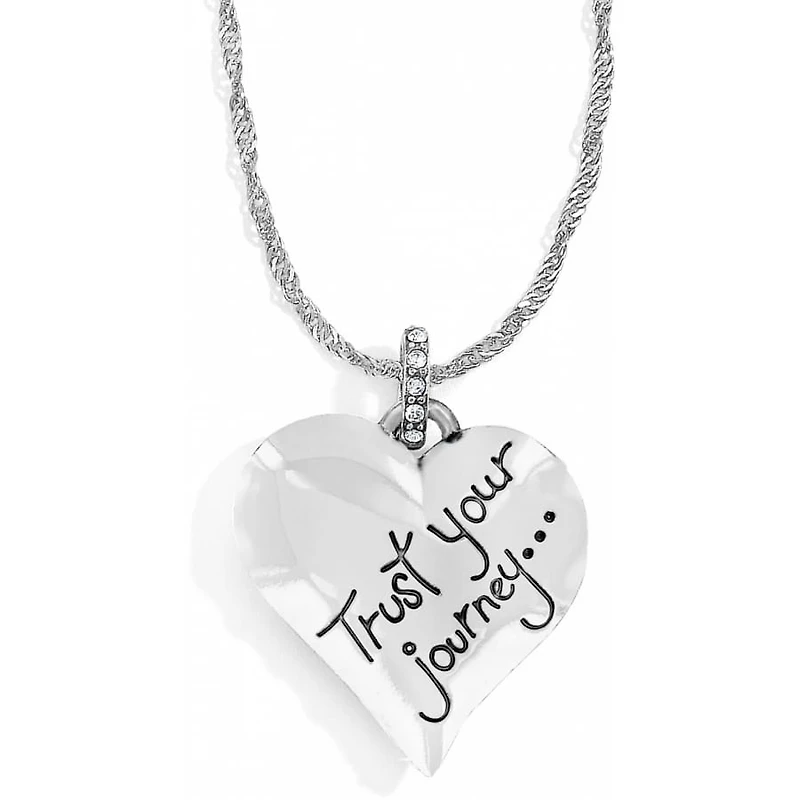 Trust Your Journey Heart Necklace