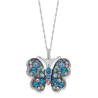 Trust Your Journey Large Butterfly Necklace