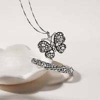 Trust Your Journey Large Butterfly Necklace