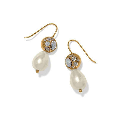 Trust Your Journey Petite Pearl French Wire Earrings