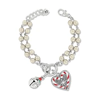 Twice As Sweet Pearl Charm Bracelet