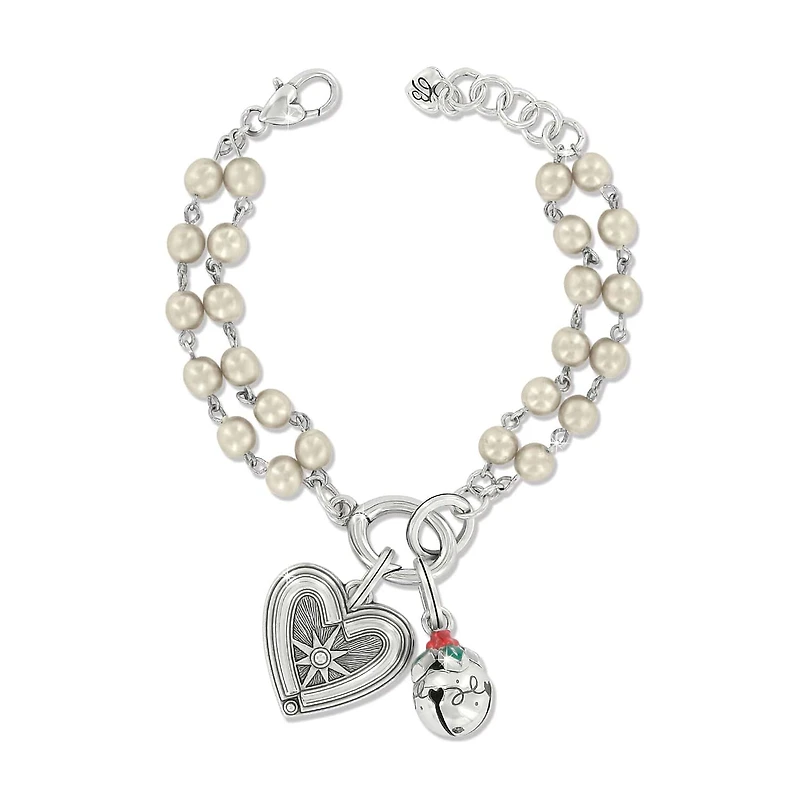 Twice As Sweet Pearl Charm Bracelet