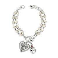 Twice As Sweet Pearl Charm Bracelet