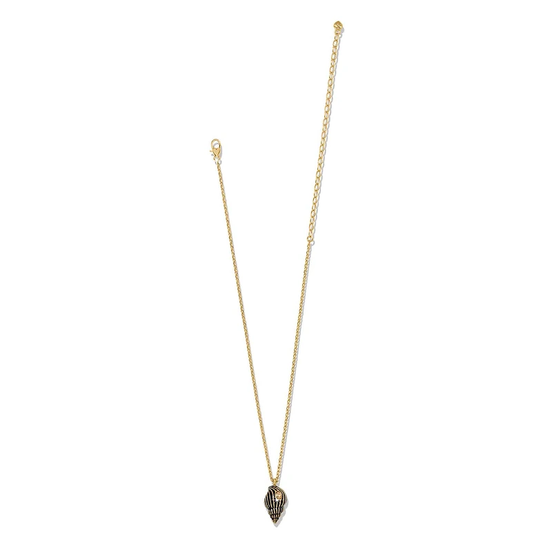 Twilight Waters Ebony Shell Necklace
