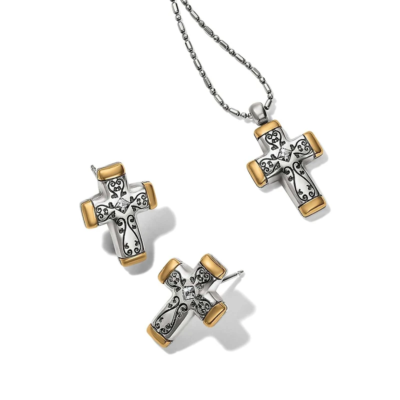 Venezia Cross Reversible Necklace