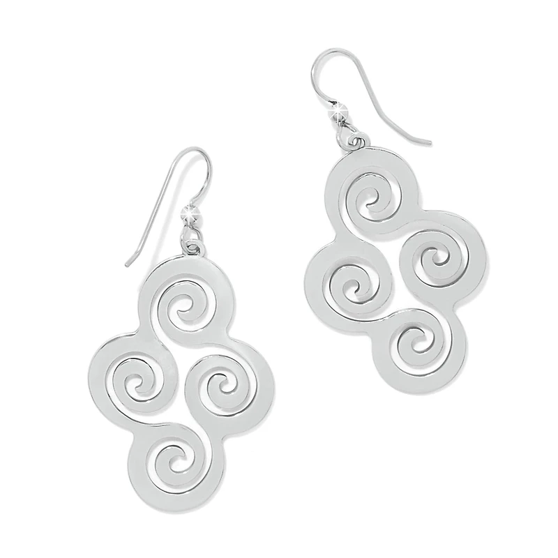 Vertigo Spiral French Wire Earrings