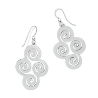 Vertigo Spiral French Wire Earrings