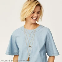 Vivi Delicate Long Charm Necklace