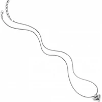 Alcazar Heart Badge Clip Necklace