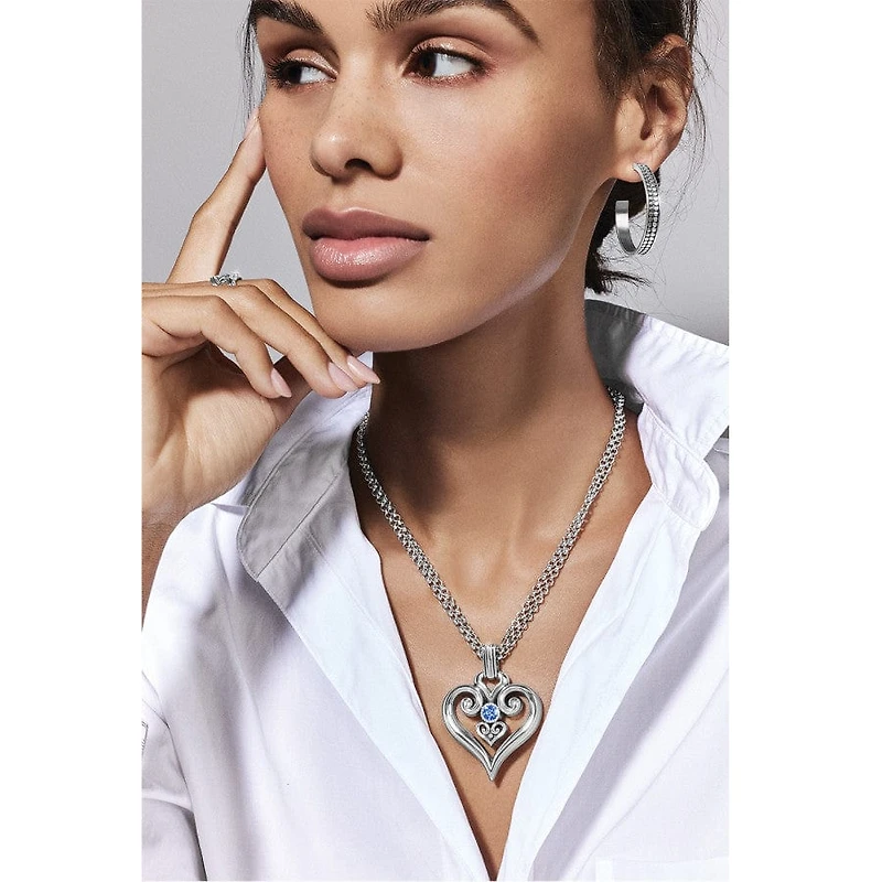 Alcazar Heart Glint Convertible Necklace