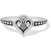 Alcazar Heart Glint Hinged Bangle