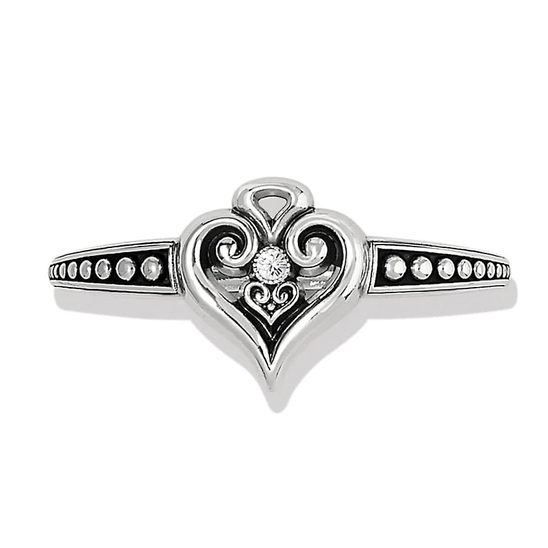 Alcazar Heart Glint Hinged Bangle