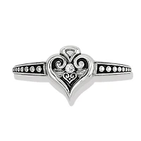 Alcazar Heart Glint Hinged Bangle