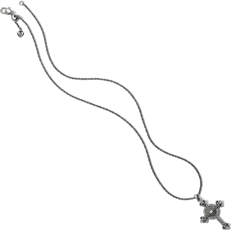 Alcazar Heart Small Cross Necklace