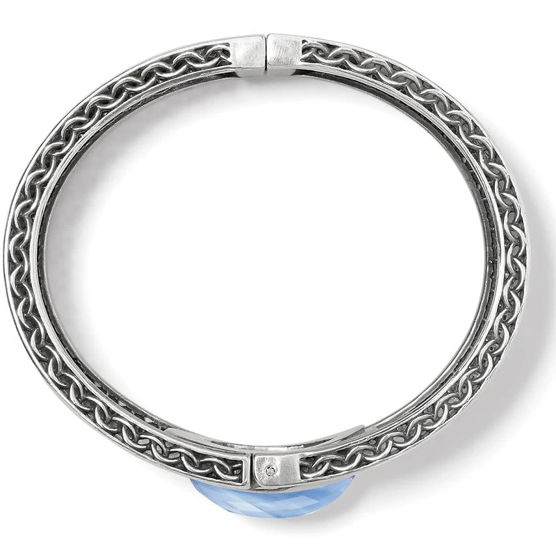 Blue Moon Hinged Bangle