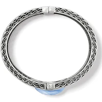 Blue Moon Hinged Bangle