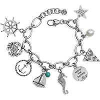 Blue Water Charm Bracelet
