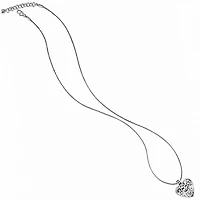 Contempo Heart Badge Clip Necklace