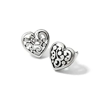 Contempo Heart Post Earrings