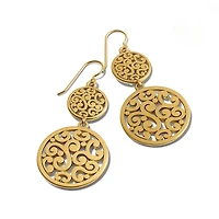 Contempo Medallion Duo French Wire Earrings