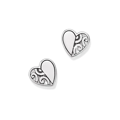 Deco Heart Mini Post Earrings
