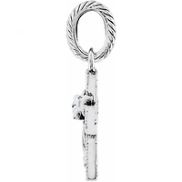 Easter Lily Cross Charm