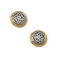 Ferrara Two Tone Post Earrings