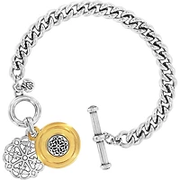 Ferrara Two Tone Toggle Bracelet