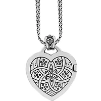 Floral Heart Locket Necklace