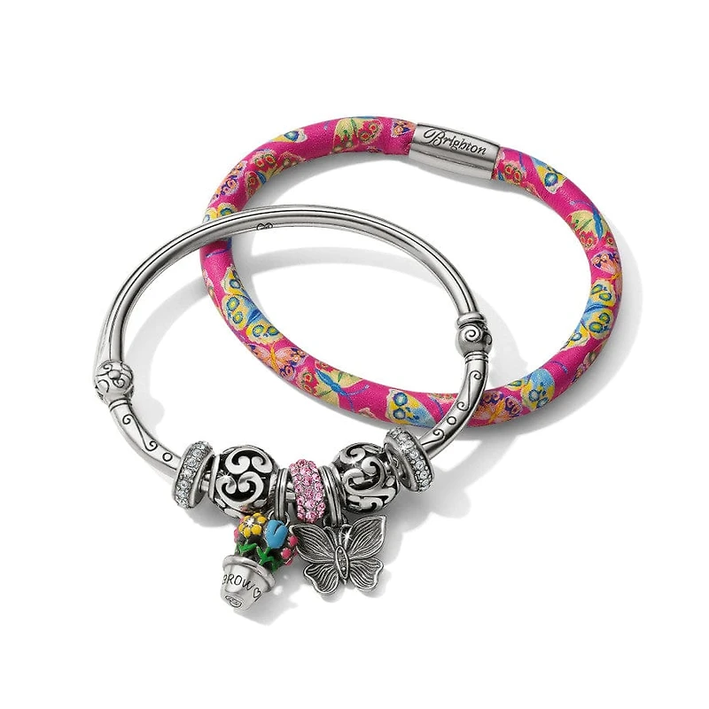 French Garden Butterfly Woodstock Bracelet