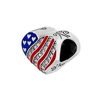 Hearts & Stripes Bead