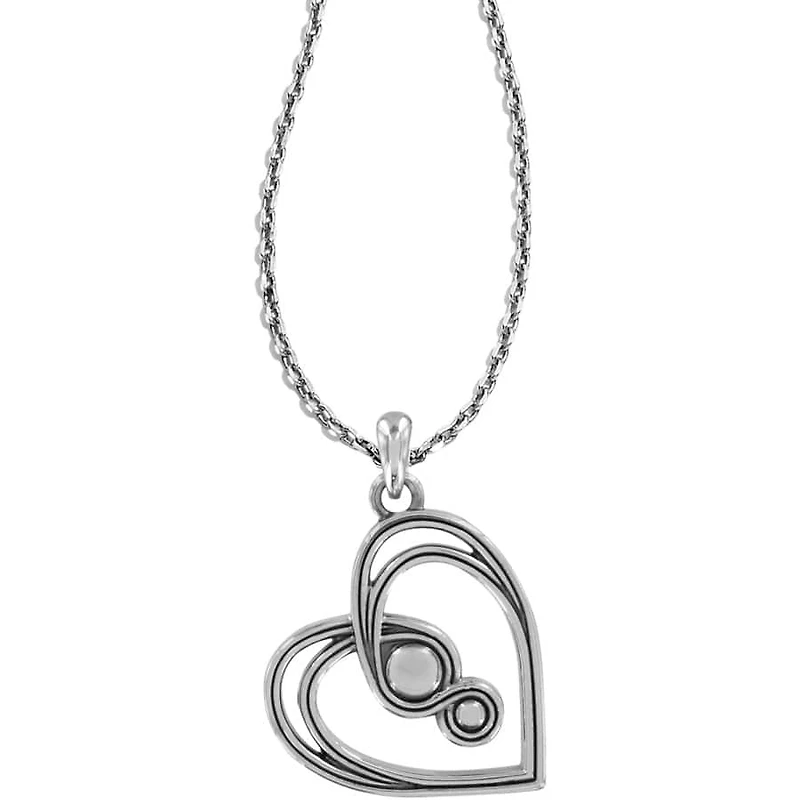 Infinity Sparkle Petite Heart Necklace